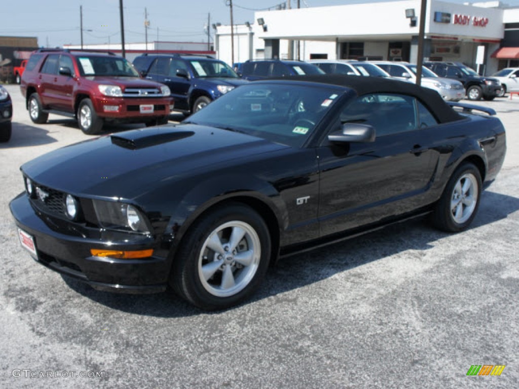 2007 Mustang GT Premium Convertible - Black / Dark Charcoal photo #20