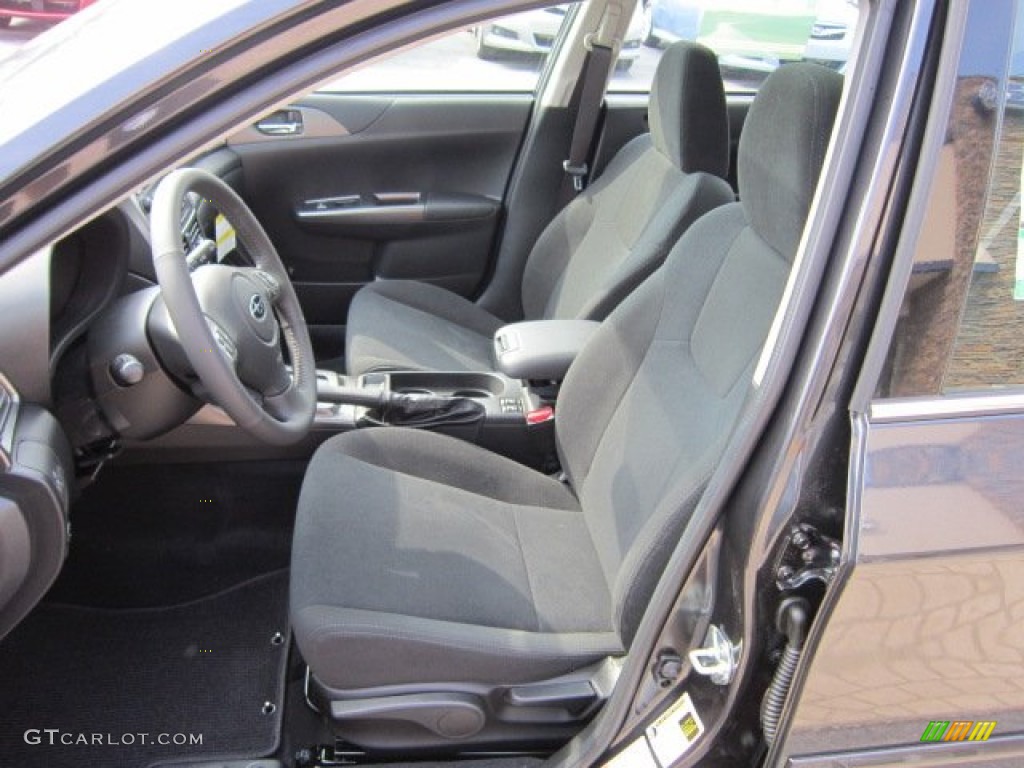 Carbon Black Interior 2011 Subaru Impreza 2.5i Premium Sedan Photo #51090464
