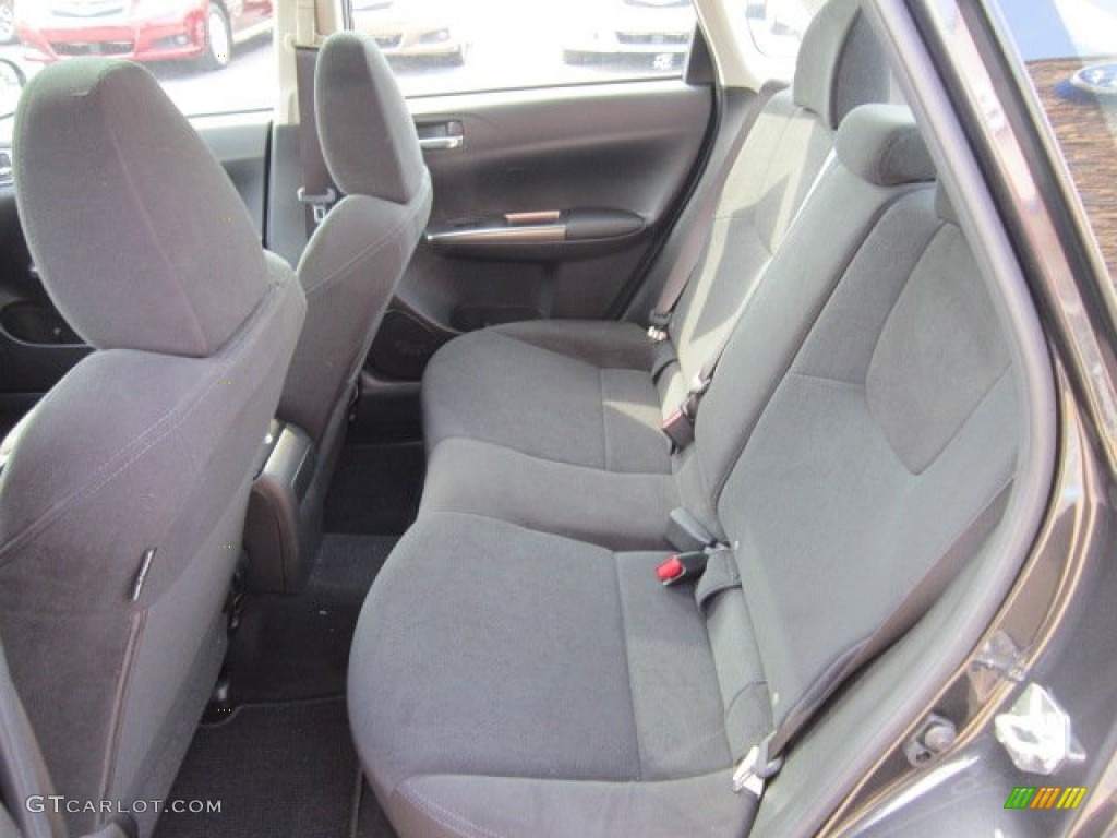Carbon Black Interior 2011 Subaru Impreza 2.5i Premium Sedan Photo #51090491