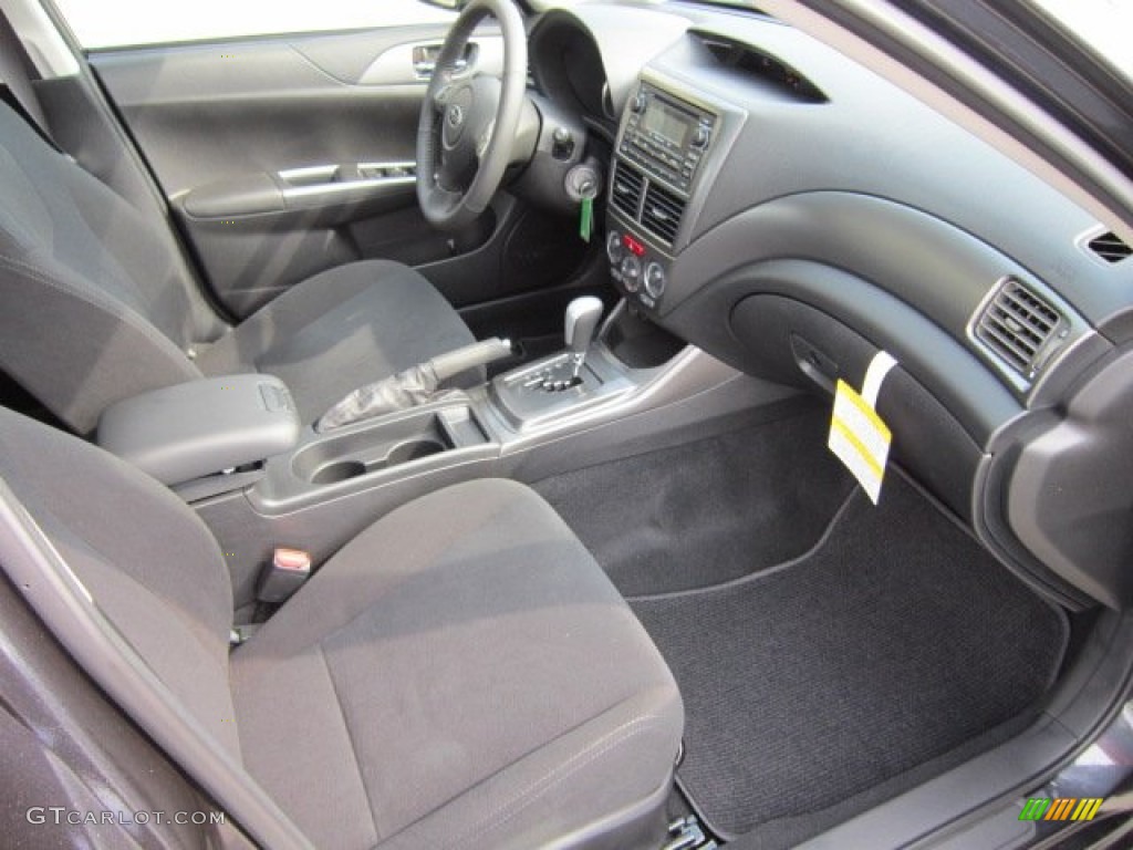 Carbon Black Interior 2011 Subaru Impreza 2.5i Premium Sedan Photo #51090503