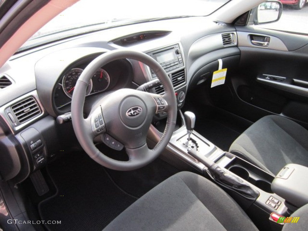 Carbon Black Interior 2011 Subaru Impreza 2.5i Premium Sedan Photo #51090614