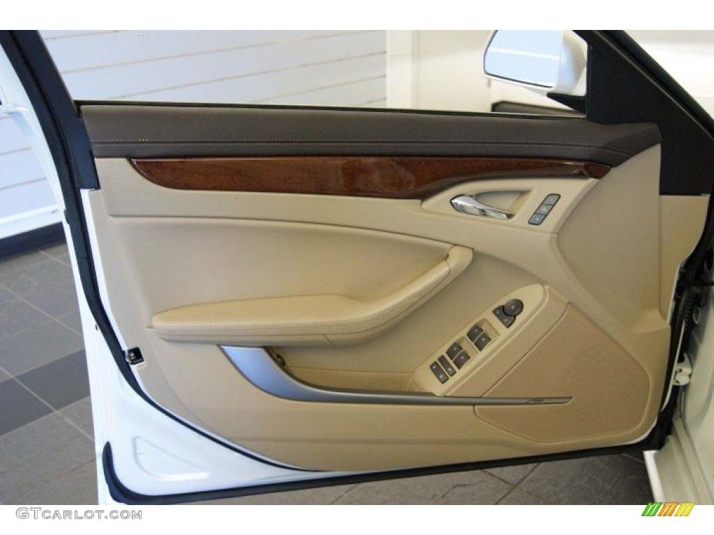2011 Cadillac CTS 4 3.6 AWD Sedan Cashmere/Cocoa Door Panel Photo #51090719