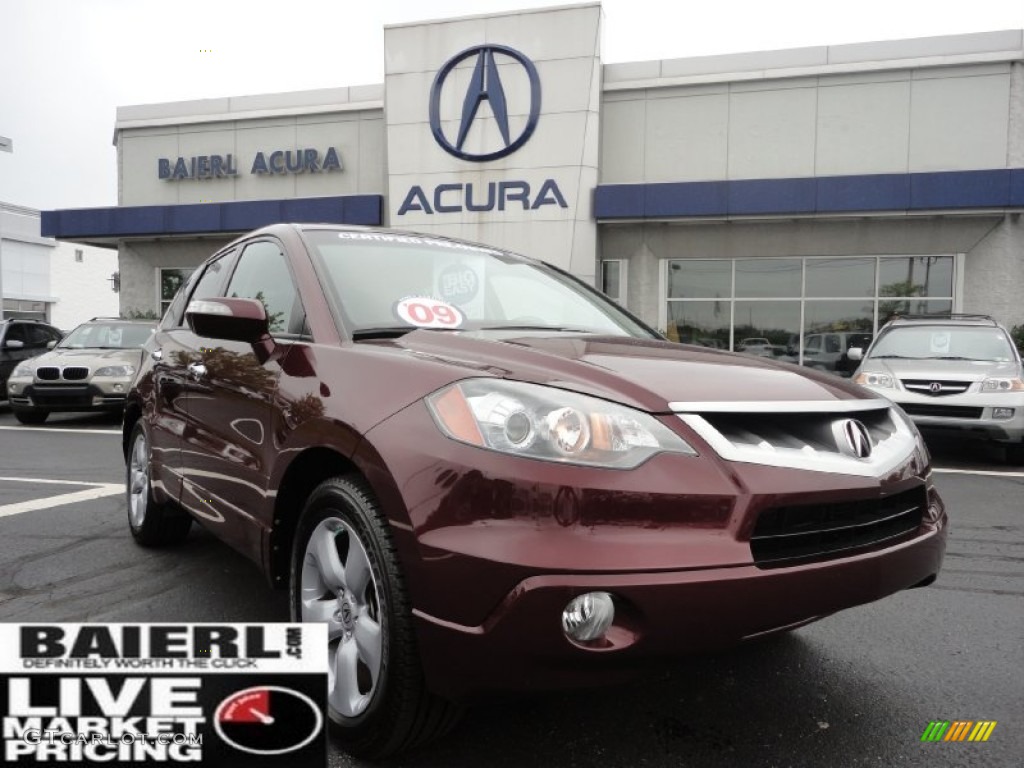 2009 RDX SH-AWD Technology - Basque Red Pearl / Taupe photo #1