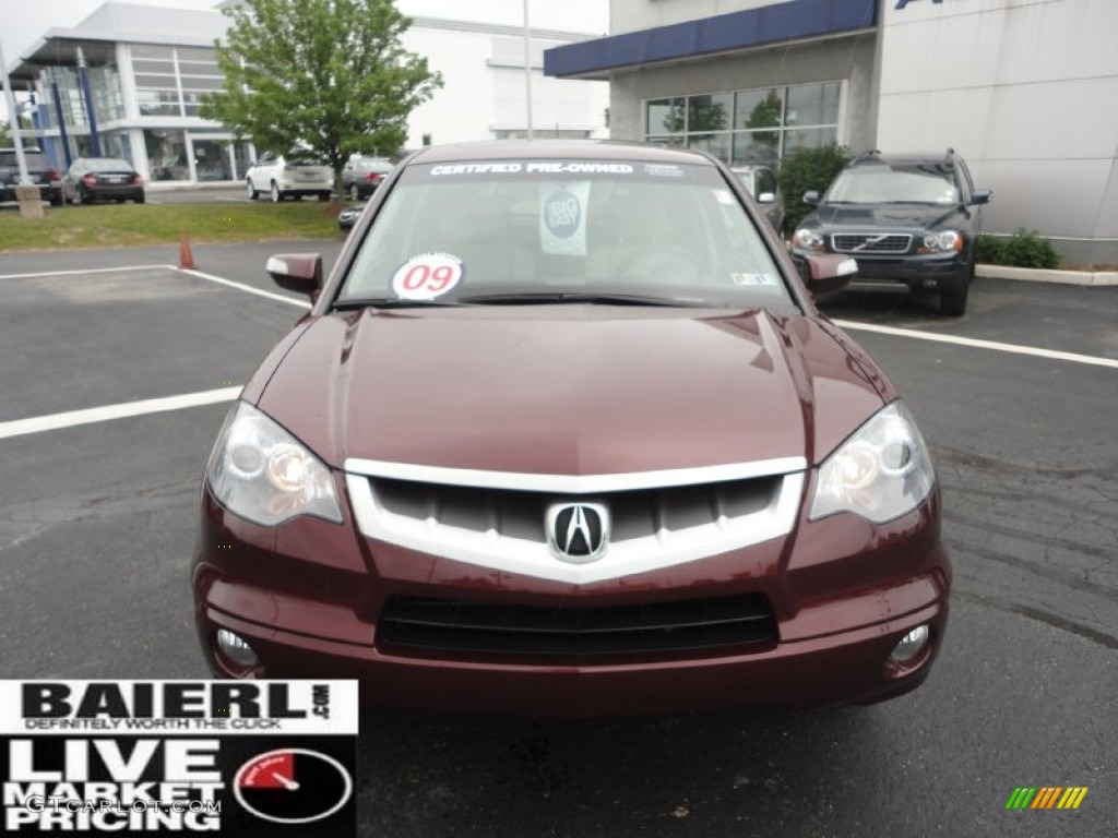 2009 RDX SH-AWD Technology - Basque Red Pearl / Taupe photo #2