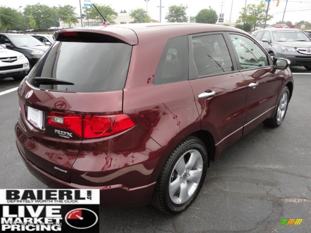2009 RDX SH-AWD Technology - Basque Red Pearl / Taupe photo #7