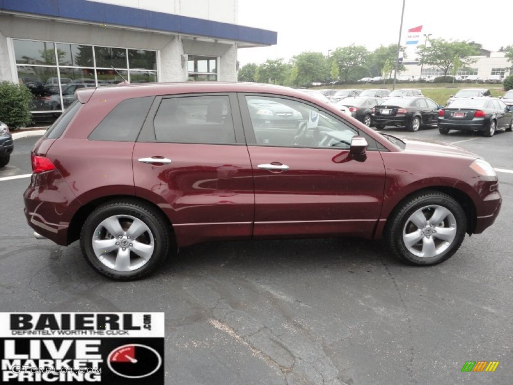 2009 RDX SH-AWD Technology - Basque Red Pearl / Taupe photo #8