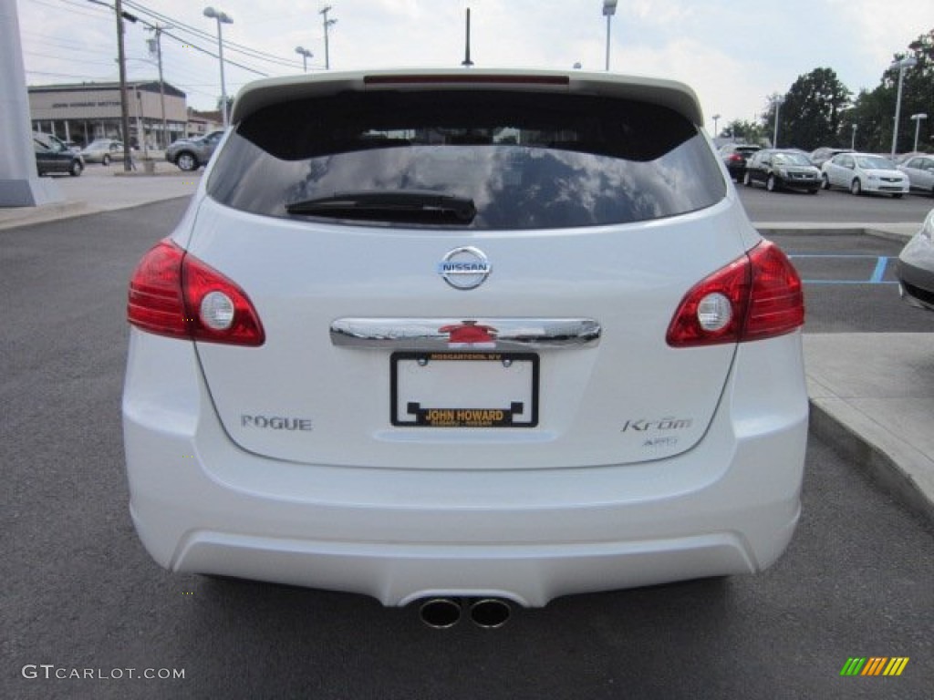 2011 Rogue S AWD Krom Edition - Pearl White / Black photo #8