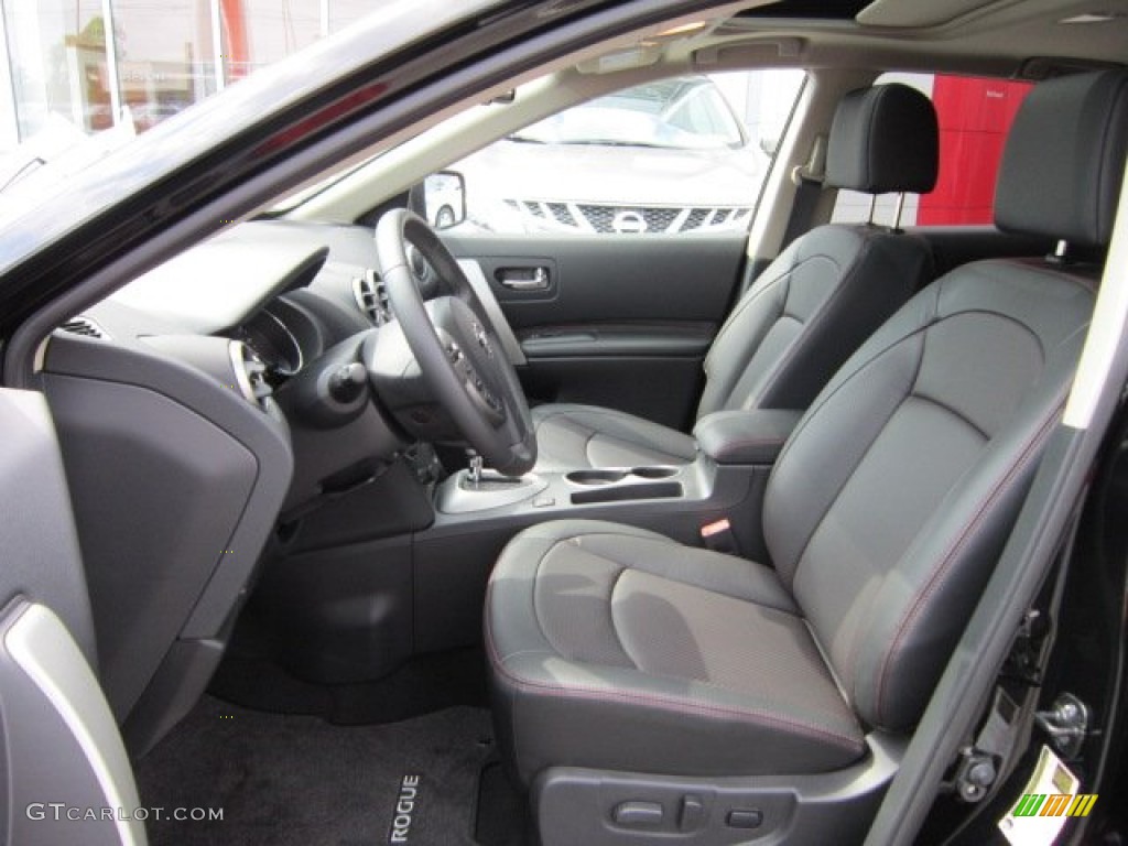 2011 Rogue SL AWD - Wicked Black / Black photo #3