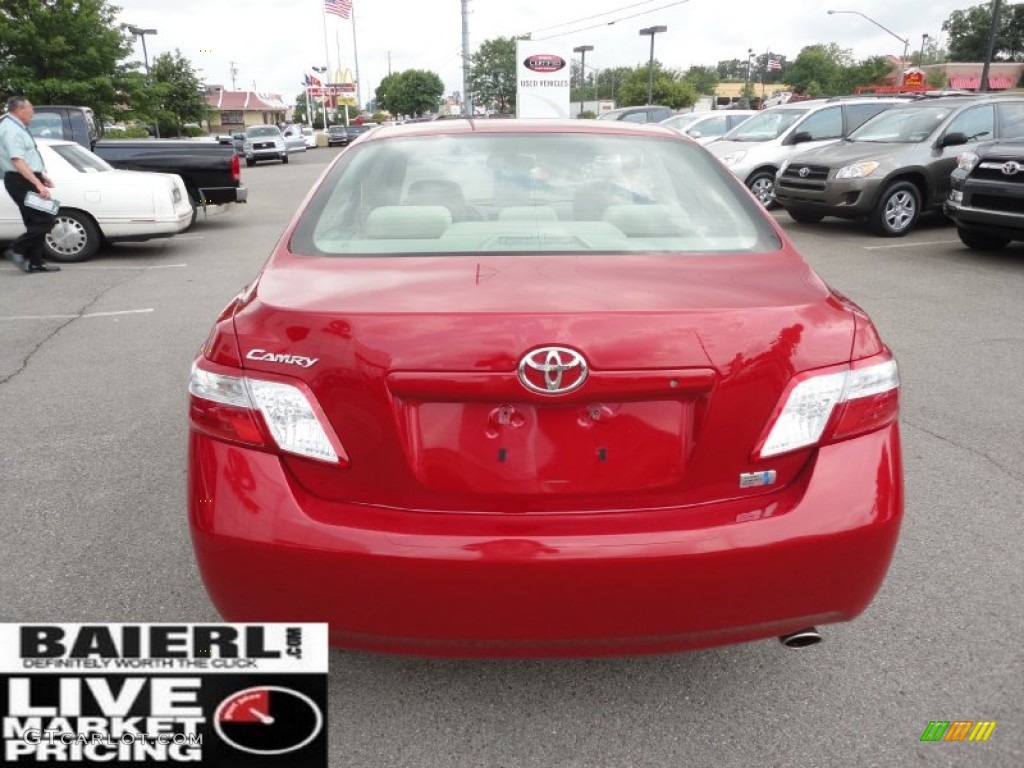 2008 Camry Hybrid - Barcelona Red Metallic / Bisque photo #6