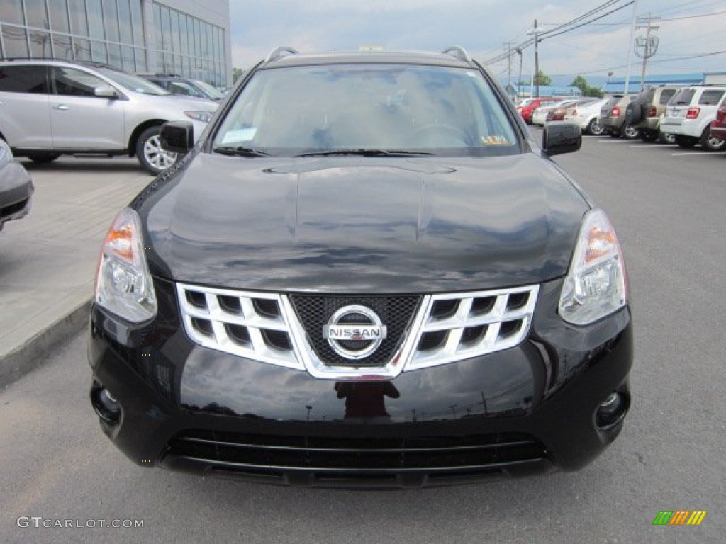 2011 Rogue SL AWD - Wicked Black / Black photo #12