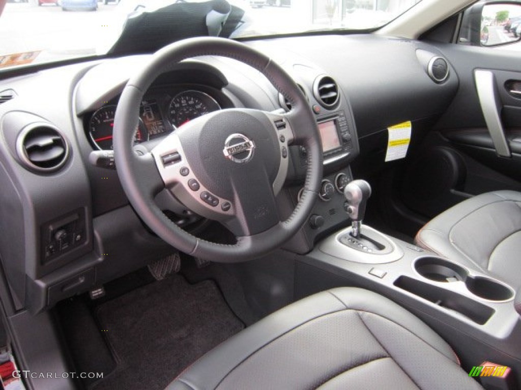 2011 Rogue SL AWD - Wicked Black / Black photo #14