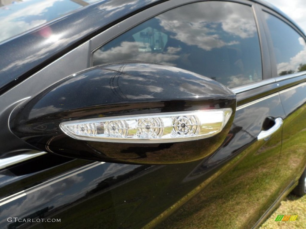 2011 Sonata Limited 2.0T - Midnight Black / Camel photo #12