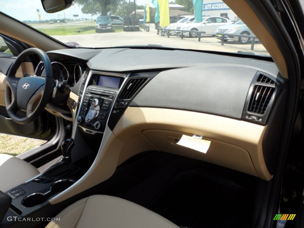 2011 Sonata Limited 2.0T - Midnight Black / Camel photo #20