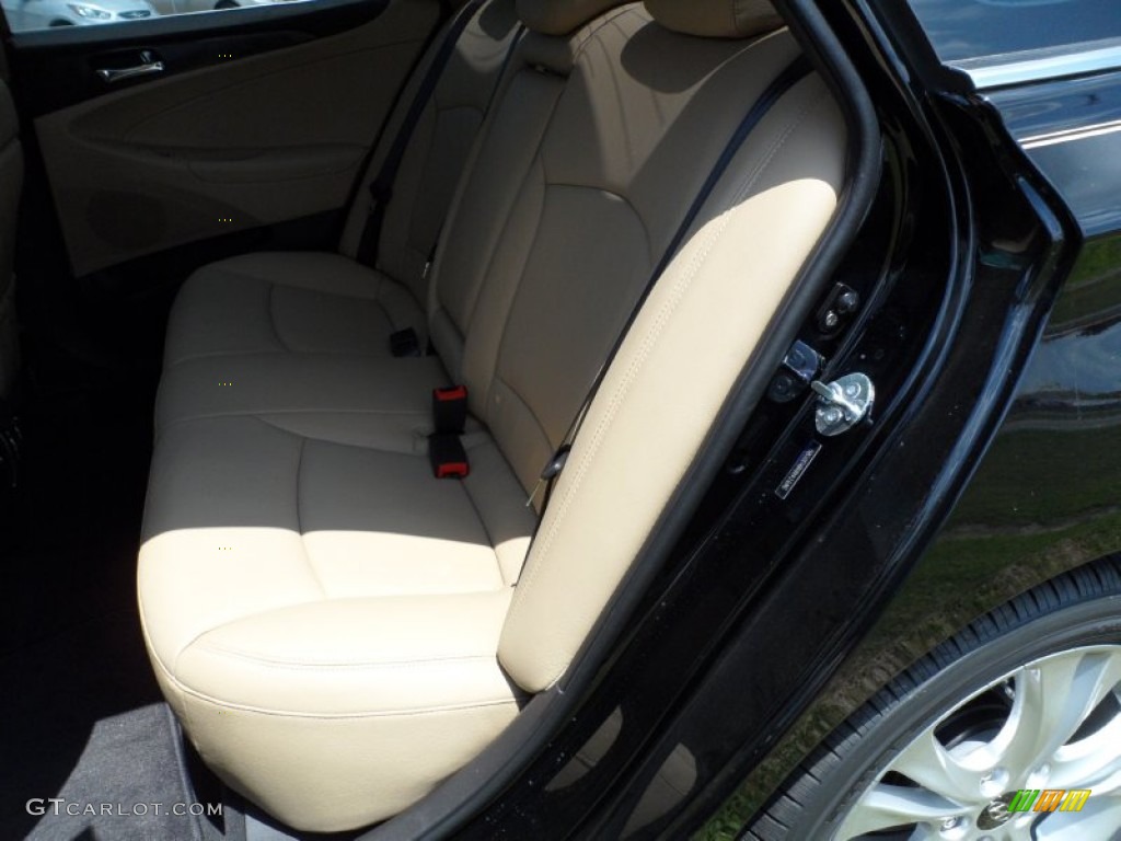 2011 Sonata Limited 2.0T - Midnight Black / Camel photo #22
