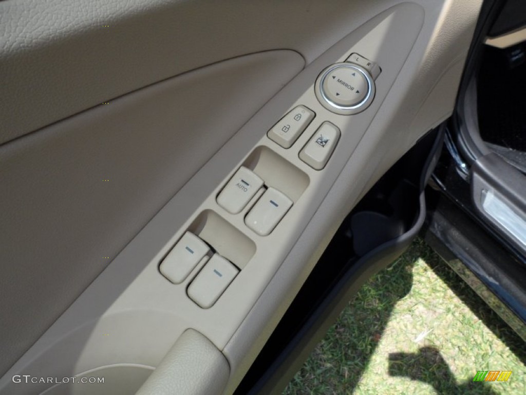 2011 Sonata Limited 2.0T - Midnight Black / Camel photo #24