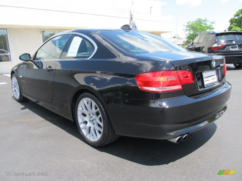 2008 3 Series 328i Coupe - Jet Black / Black photo #3