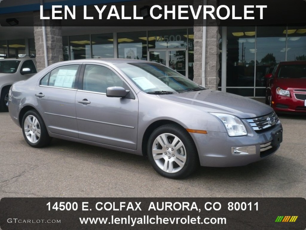 2007 Fusion SEL V6 - Tungsten Grey Metallic / Light Stone photo #1