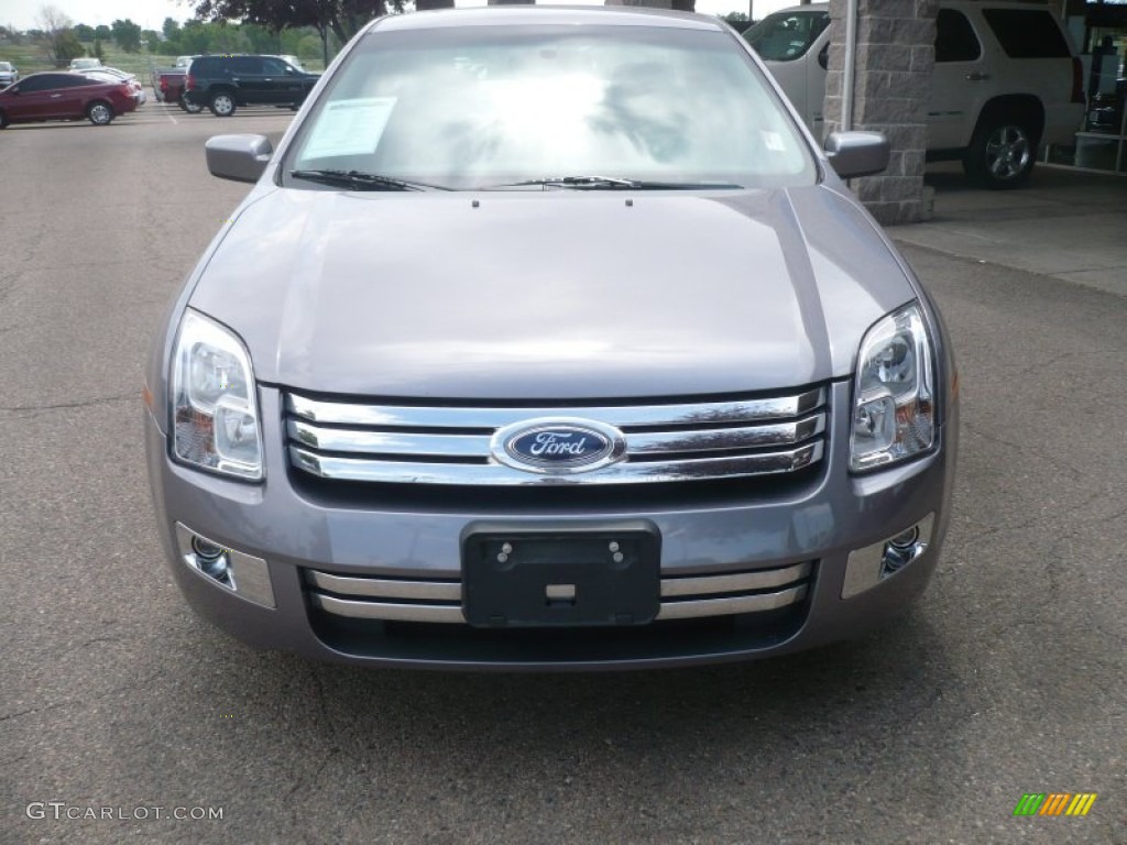 2007 Fusion SEL V6 - Tungsten Grey Metallic / Light Stone photo #3