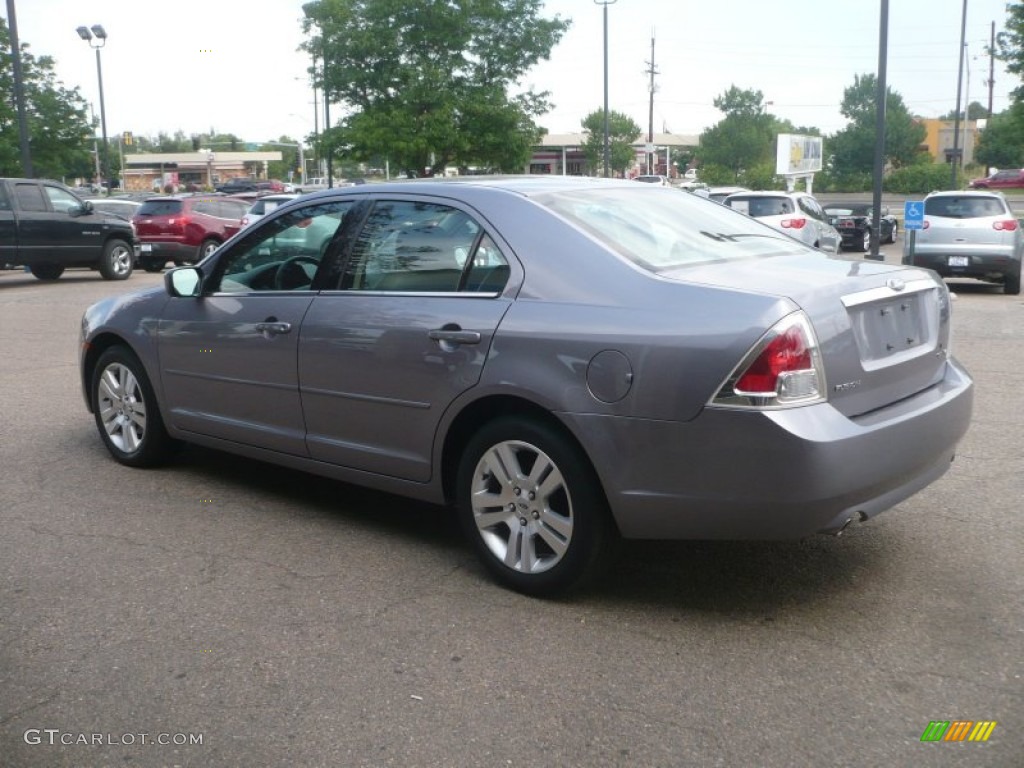 2007 Fusion SEL V6 - Tungsten Grey Metallic / Light Stone photo #4