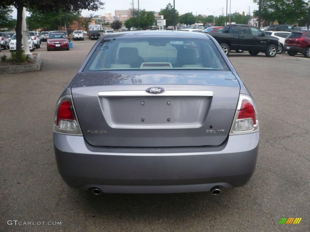 2007 Fusion SEL V6 - Tungsten Grey Metallic / Light Stone photo #5