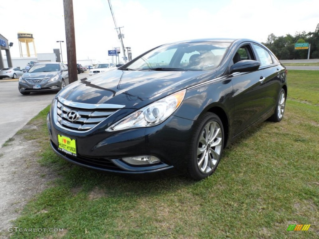 2012 Sonata SE - Pacific Blue Pearl / Gray photo #7