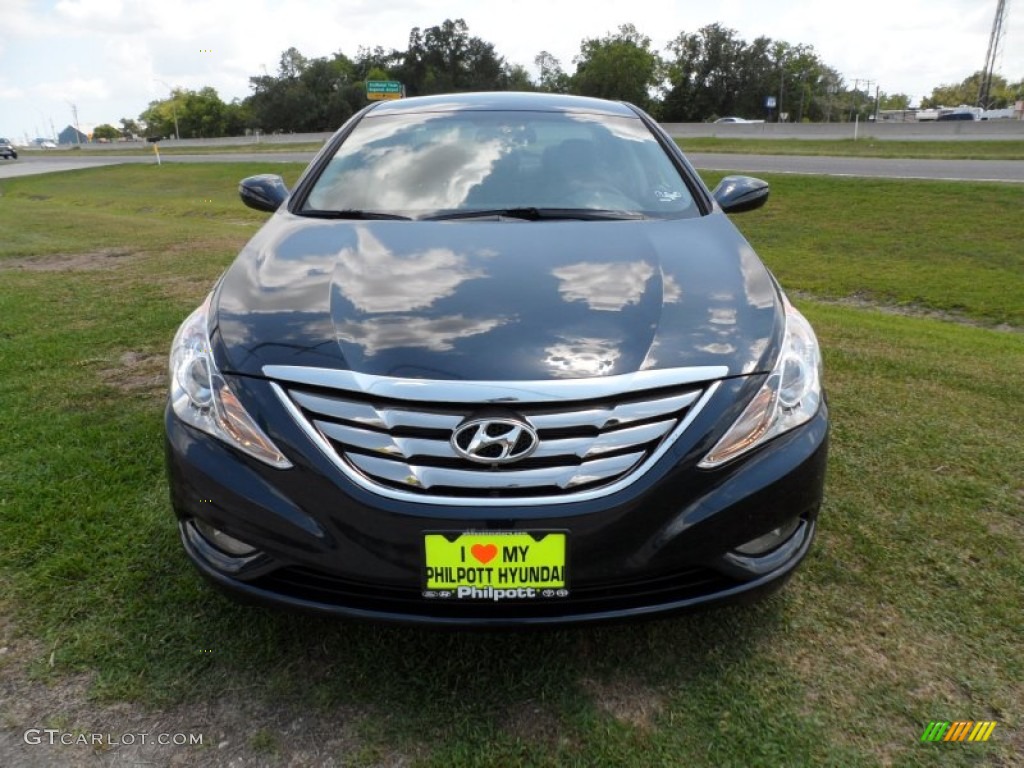 2012 Sonata SE - Pacific Blue Pearl / Gray photo #8