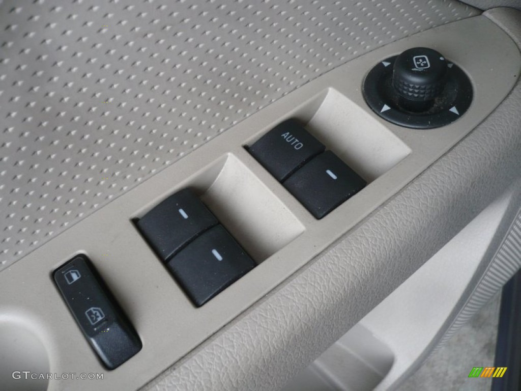 2007 Fusion SEL V6 - Tungsten Grey Metallic / Light Stone photo #8