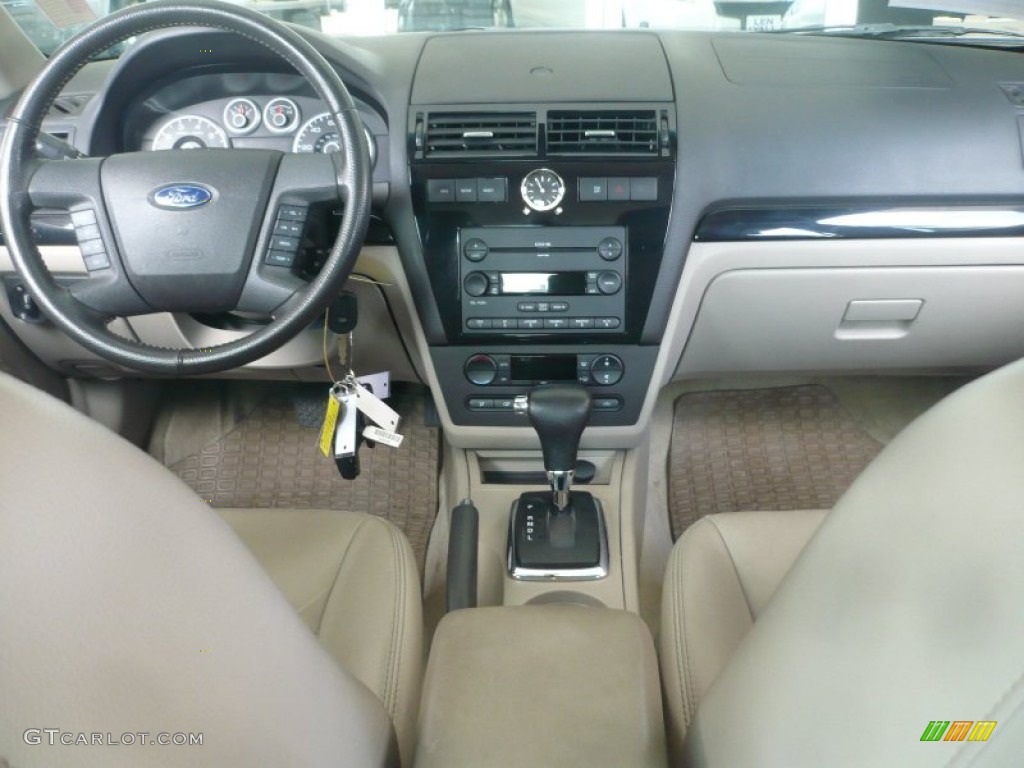 2007 Fusion SEL V6 - Tungsten Grey Metallic / Light Stone photo #16