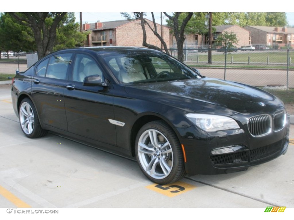 Black Sapphire Metallic 2012 BMW 7 Series 750i Sedan Exterior Photo #51095966