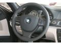 Oyster/Black 2012 BMW 7 Series 750i Sedan Steering Wheel
