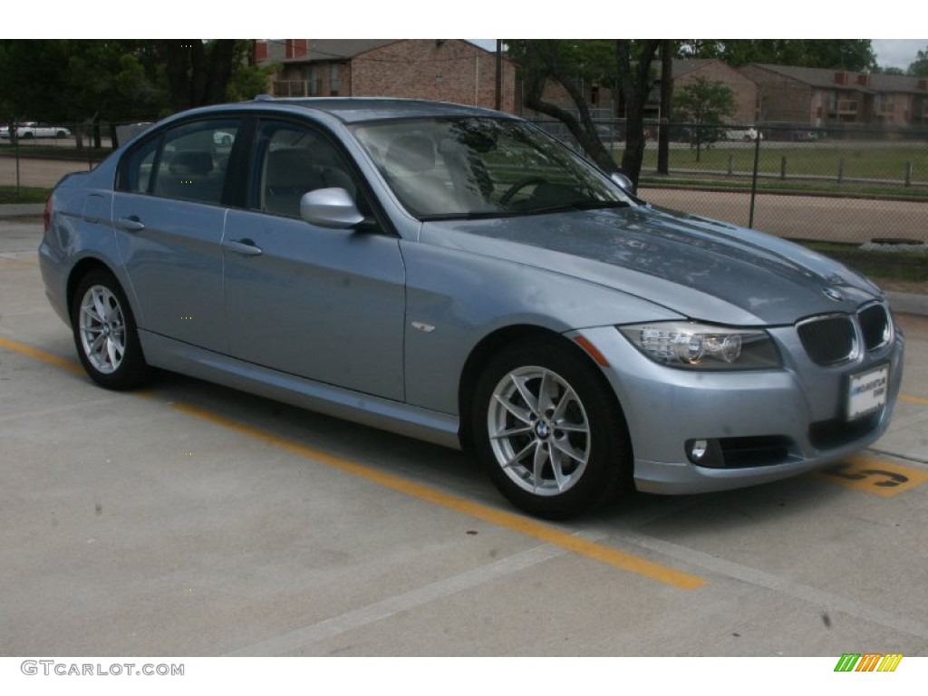 2010 3 Series 328i Sedan - Blue Water Metallic / Beige photo #3