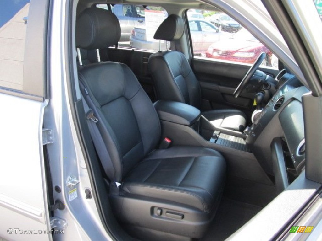 Black Interior 2010 Honda Pilot Touring 4WD Photo #51097811