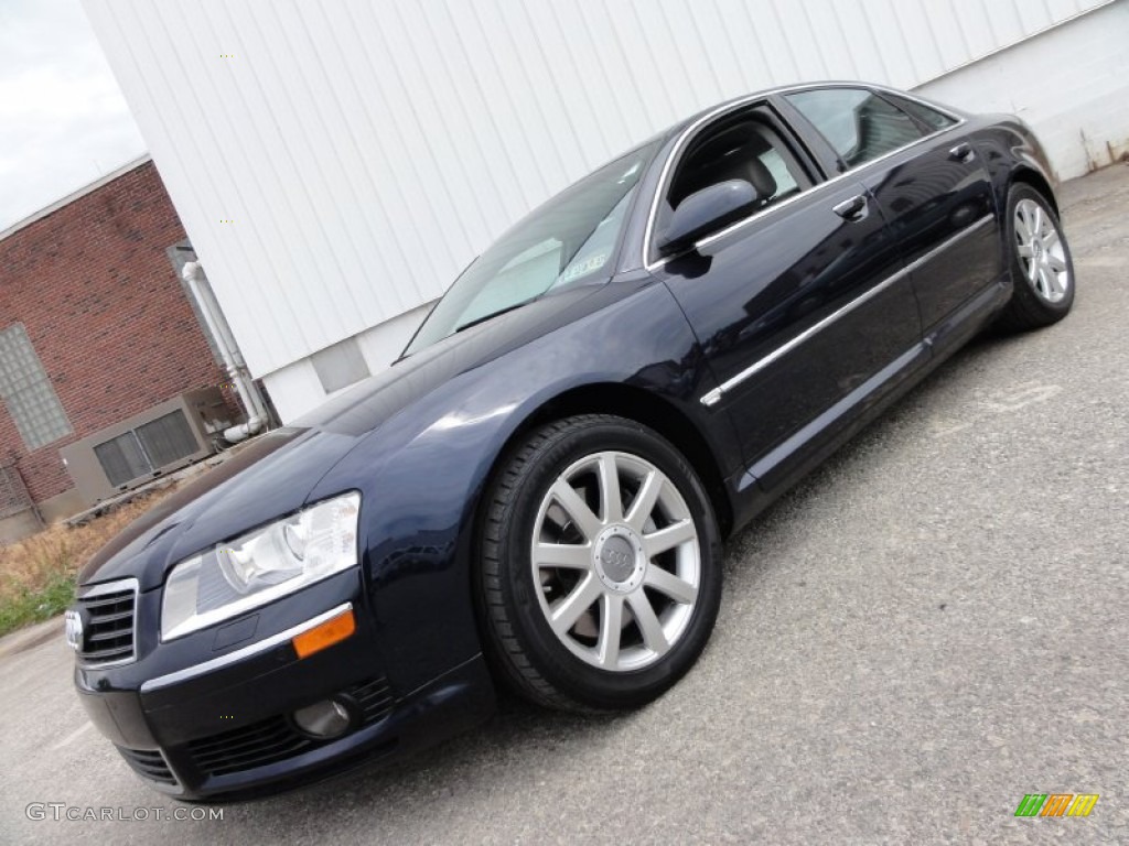 2005 A8 4.2 quattro - Night Blue Pearl / Platinum photo #2