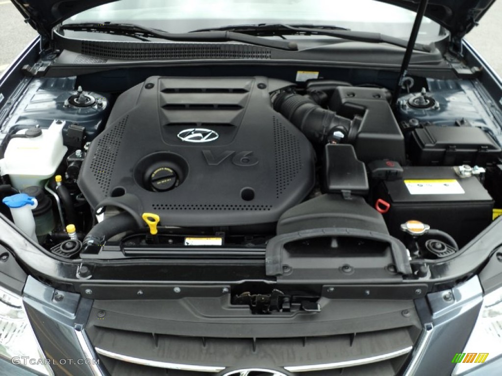 2010 Hyundai Sonata SE V6 3.3 Liter DOHC 24-Valve CVVT V6 Engine Photo #51098198