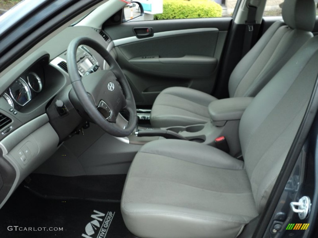 Gray Interior 2010 Hyundai Sonata SE V6 Photo #51098276