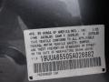 2005 Acura TL 3.2 Info Tag