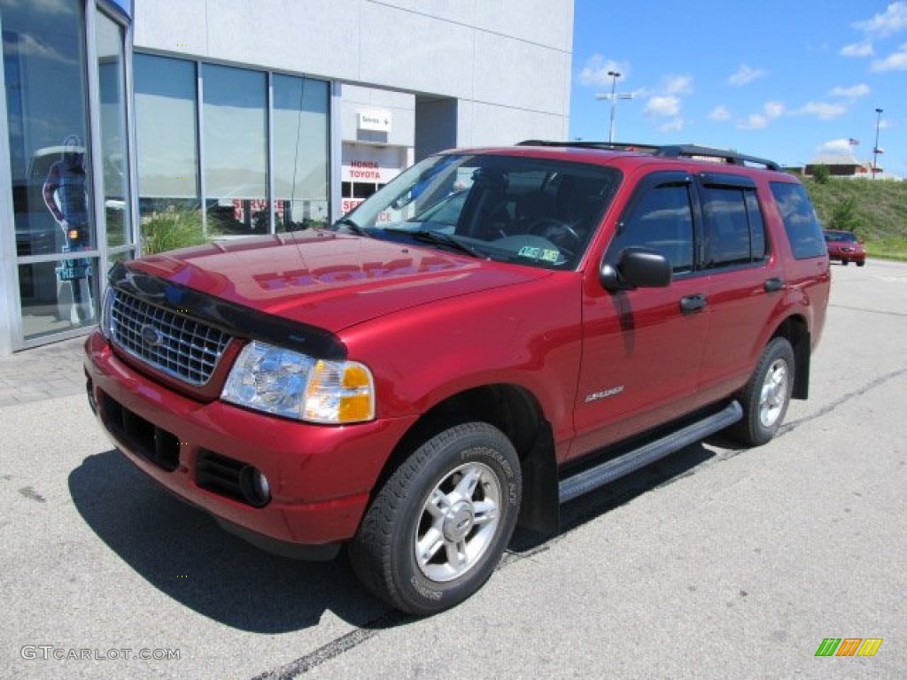 2004 Explorer XLT 4x4 - Redfire Metallic / Graphite photo #2