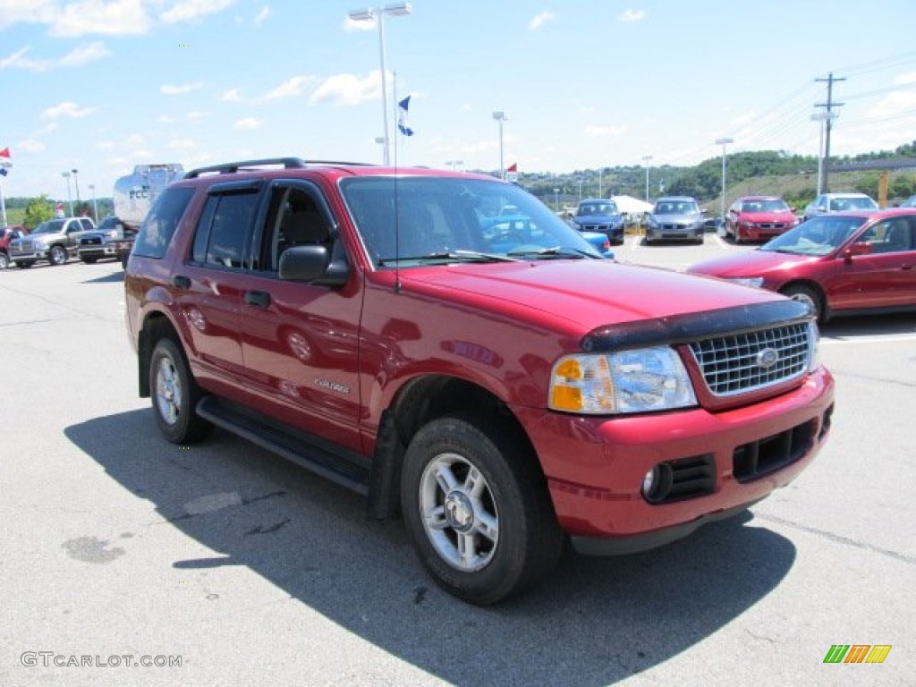 2004 Explorer XLT 4x4 - Redfire Metallic / Graphite photo #7