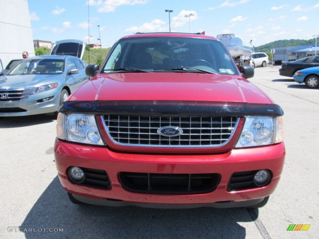2004 Explorer XLT 4x4 - Redfire Metallic / Graphite photo #8