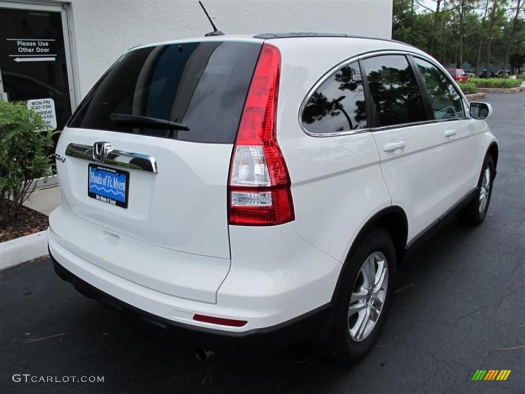 2011 CR-V EX-L - Taffeta White / Gray photo #3