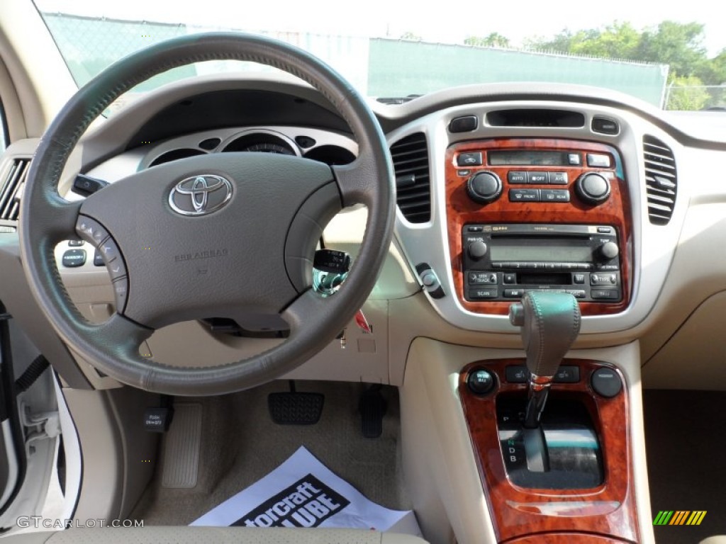 2007 Toyota Highlander Hybrid Limited Ivory Beige Dashboard Photo #51100799