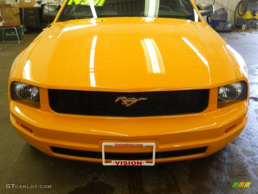 2007 Mustang V6 Deluxe Coupe - Grabber Orange / Dark Charcoal photo #20