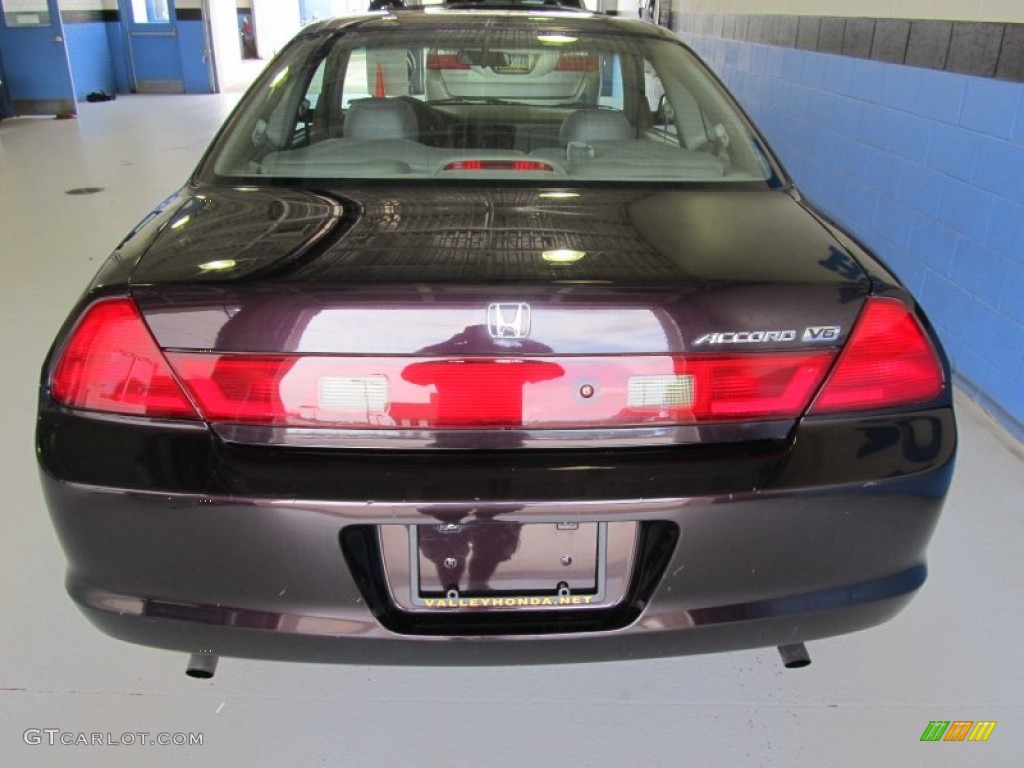 1999 Accord EX V6 Coupe - Flamenco Black Pearl / Charcoal photo #3