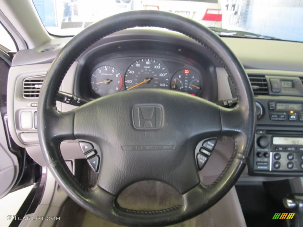 1999 Accord EX V6 Coupe - Flamenco Black Pearl / Charcoal photo #9