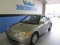 2003 Shoreline Mist Metallic Honda Civic EX Sedan  photo #1