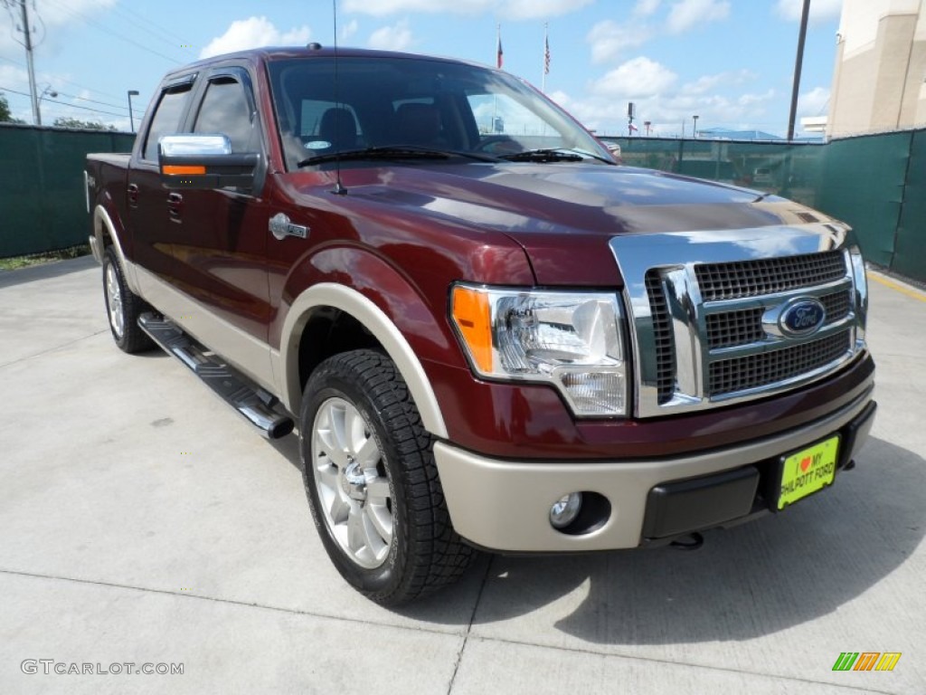 2010 F150 King Ranch SuperCrew 4x4 - Royal Red Metallic / Chapparal Leather photo #1