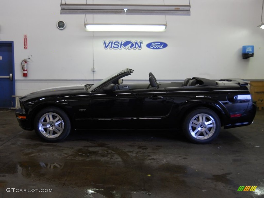 2007 Mustang GT Premium Convertible - Black / Dark Charcoal photo #28