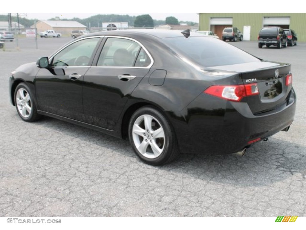 2009 TSX Sedan - Crystal Black Pearl / Ebony photo #3