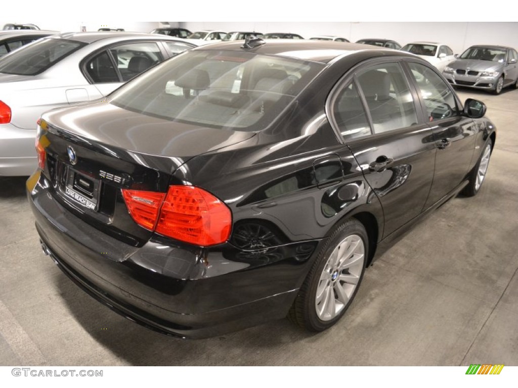 2011 3 Series 328i Sedan - Jet Black / Black Dakota Leather photo #3