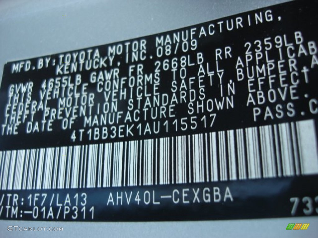 2010 Camry Hybrid - Classic Silver Metallic / Ash Gray photo #23